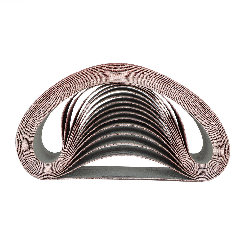 Set of 12 Sanding Belts for Belt Sander 4x24" (80, 120, 150, 240, 400)