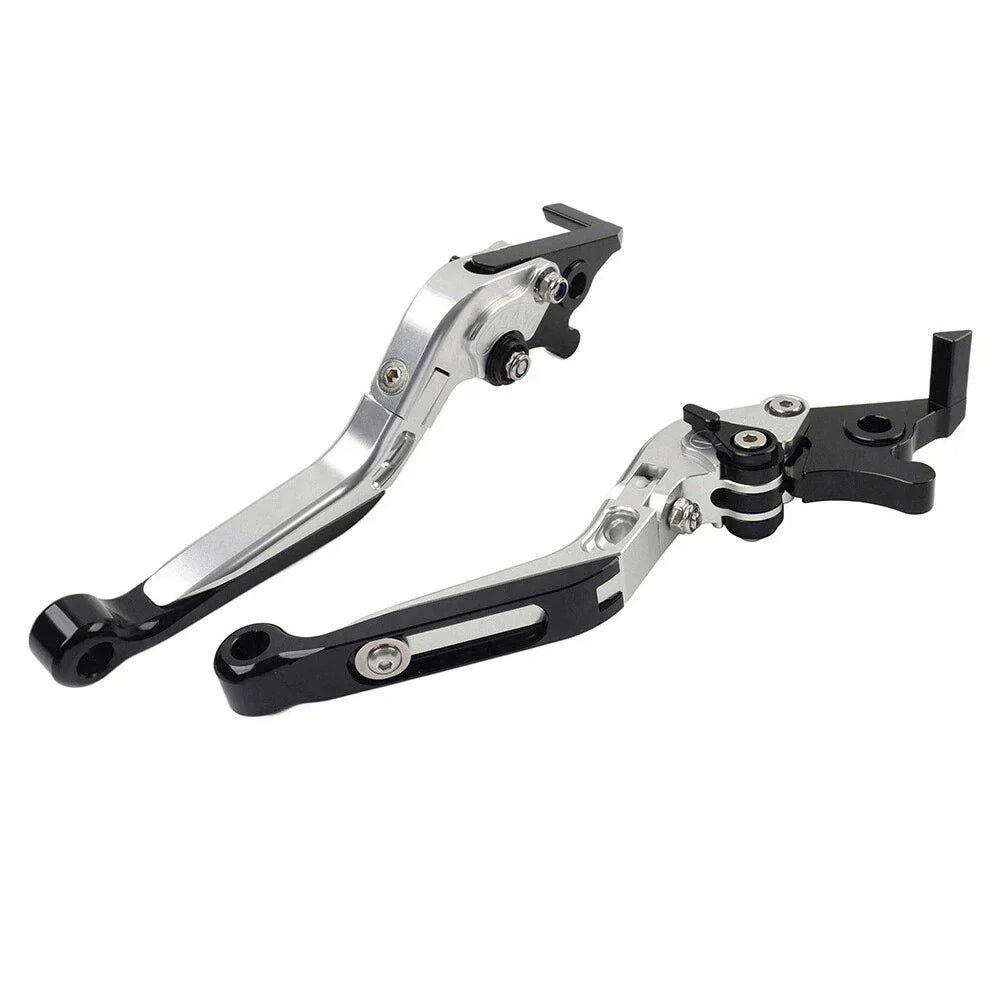 CNC Silver Extendable Brake Clutch Levers for Yamaha YZF R1 R1M R1S R6 MT-09 (2015-2023)