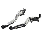 CNC Silver Extendable Brake Clutch Levers for Yamaha YZF R1 R1M R1S R6 MT-09 (2015-2023)