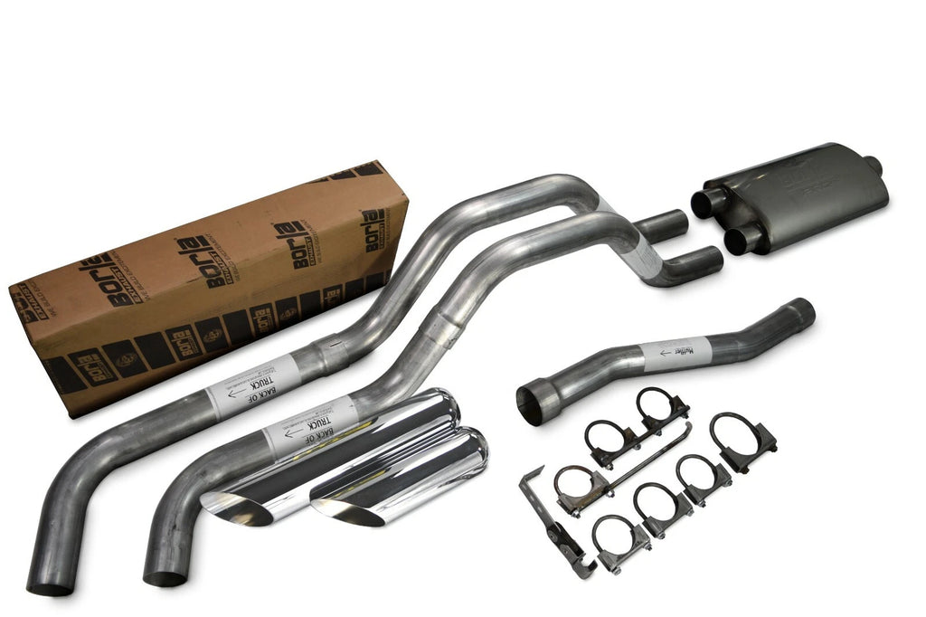 Dual Exhaust 2.5" Side Exit for Nissan Titan (2004–2006) - Borla Pro XS Slash Tip