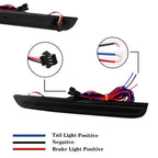 Pair LED Rear Bumper Lamp Reflector for Dodge Challenger (2015–2023)