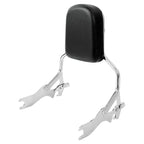 Chrome Sissy Bar Backrest Pad for Harley Softail Fat Bob (2018–2025)