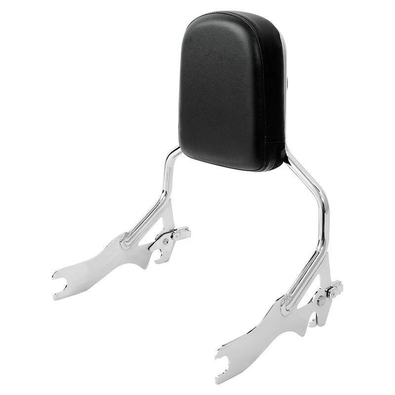 Chrome Sissy Bar Backrest Pad for Harley Softail Fat Bob (2018–2025)