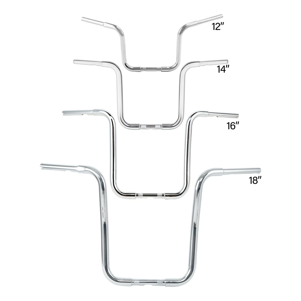 Ape Hanger Handlebar 1 1/4" for Harley Heritage Softail (12''/14''/16''/18'')