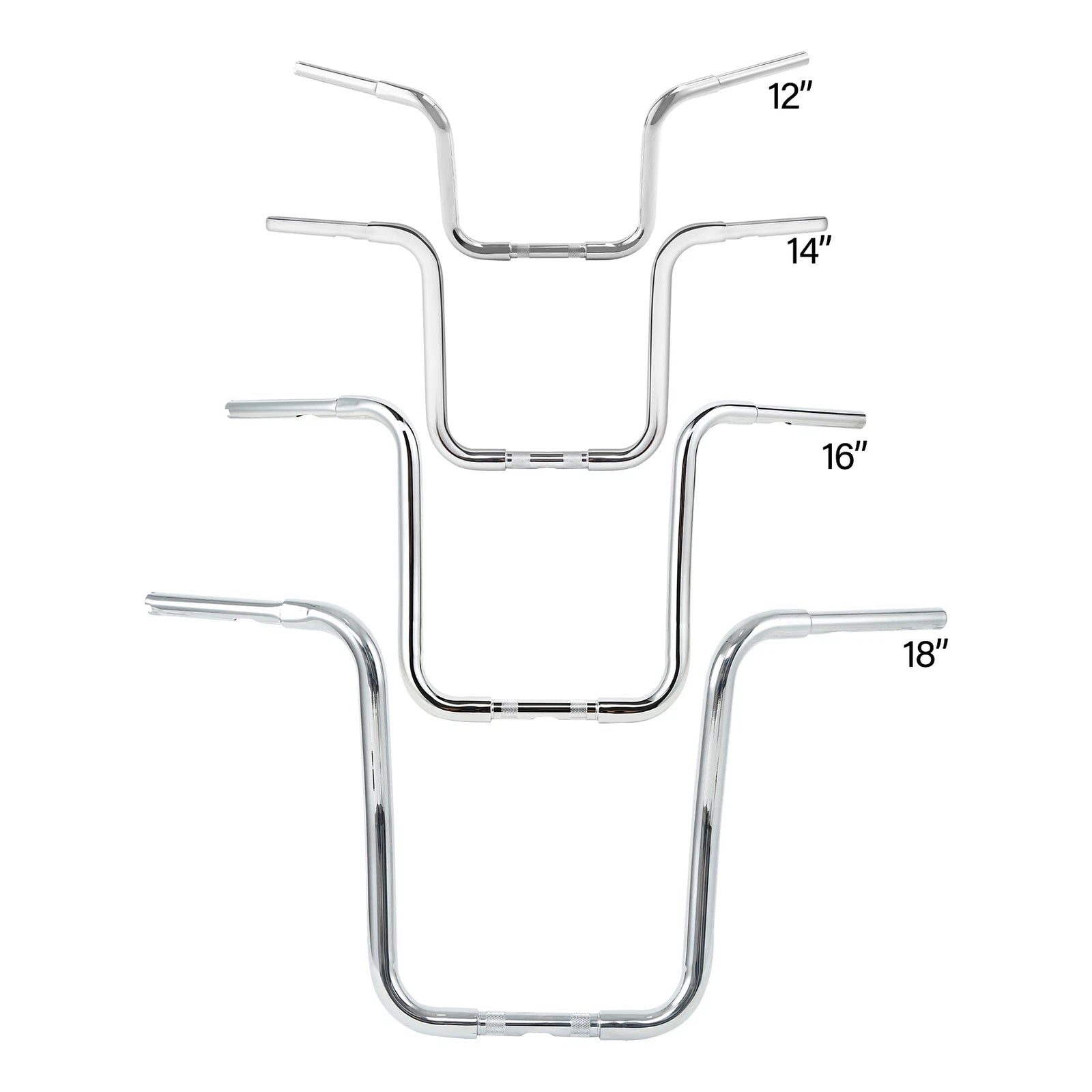 Ape Hanger Handlebar 1 1/4" for Harley Heritage Softail (12''/14''/16''/18'')