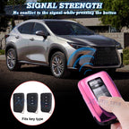 Pink TPU Full Cover Remote Key Fob Holder for Lexus (2015-2024)
