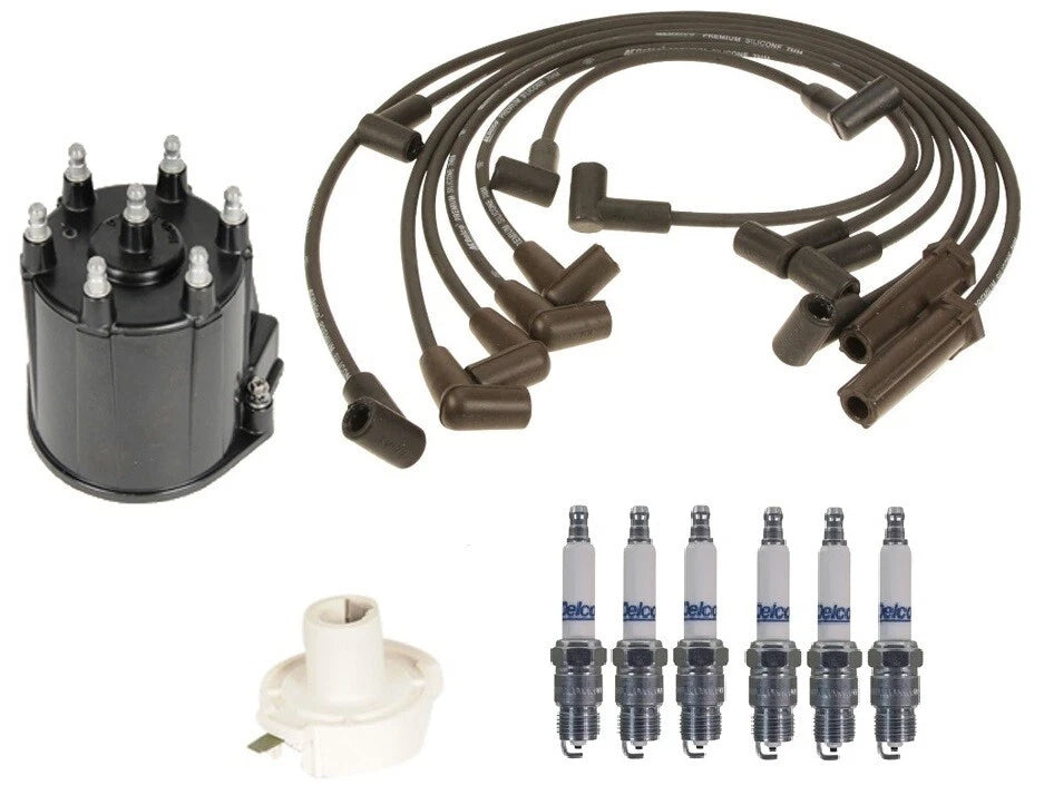 ACDelco Ignition Kit for Chevy S10 4.3L (1994–2004) - Rotor, Cap, Wires, Plugs