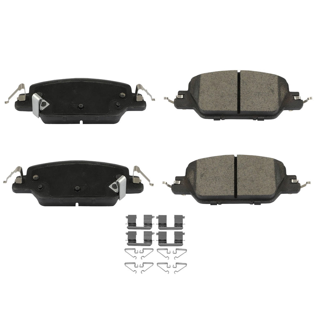 4X Rear Ceramic Brake Pads Kit for Honda CR-V (2017–2023)