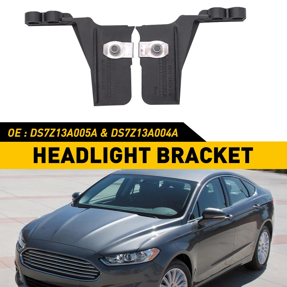 2X Headlight Lamp Mount Bracket for Ford Fusion (2014–2016)