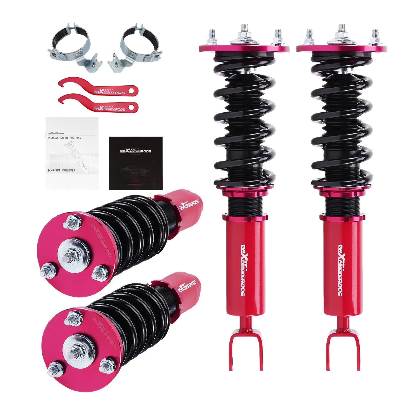 Coilover Lowering Kit for Honda Accord (1990–1997) Adjustable Height Shock Struts