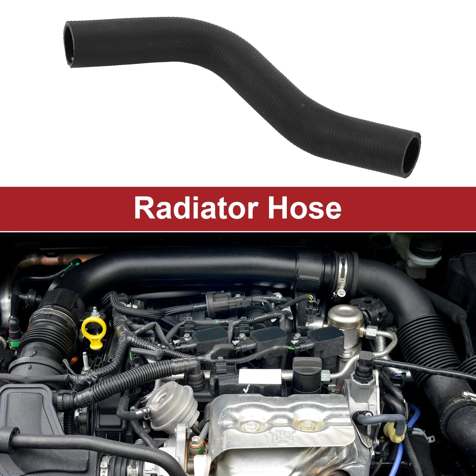 Radiator Hose for Honda CR-V 2.4L (2002–2004) No. 19502PNB000 Rubber Black