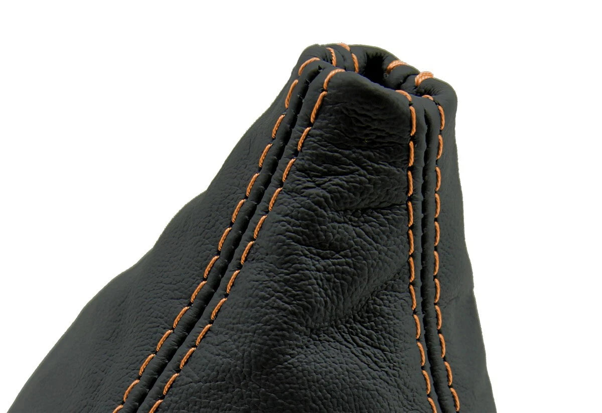 Leather Manual Shift Boot Cover for Acura Integra (1994–2001) Orange Stitch