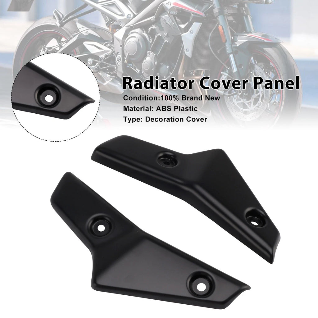 Set of 2 Radiator Side Cover Fairing Panels for Street Triple 765 R/RS (2020–2022) MBLK 21