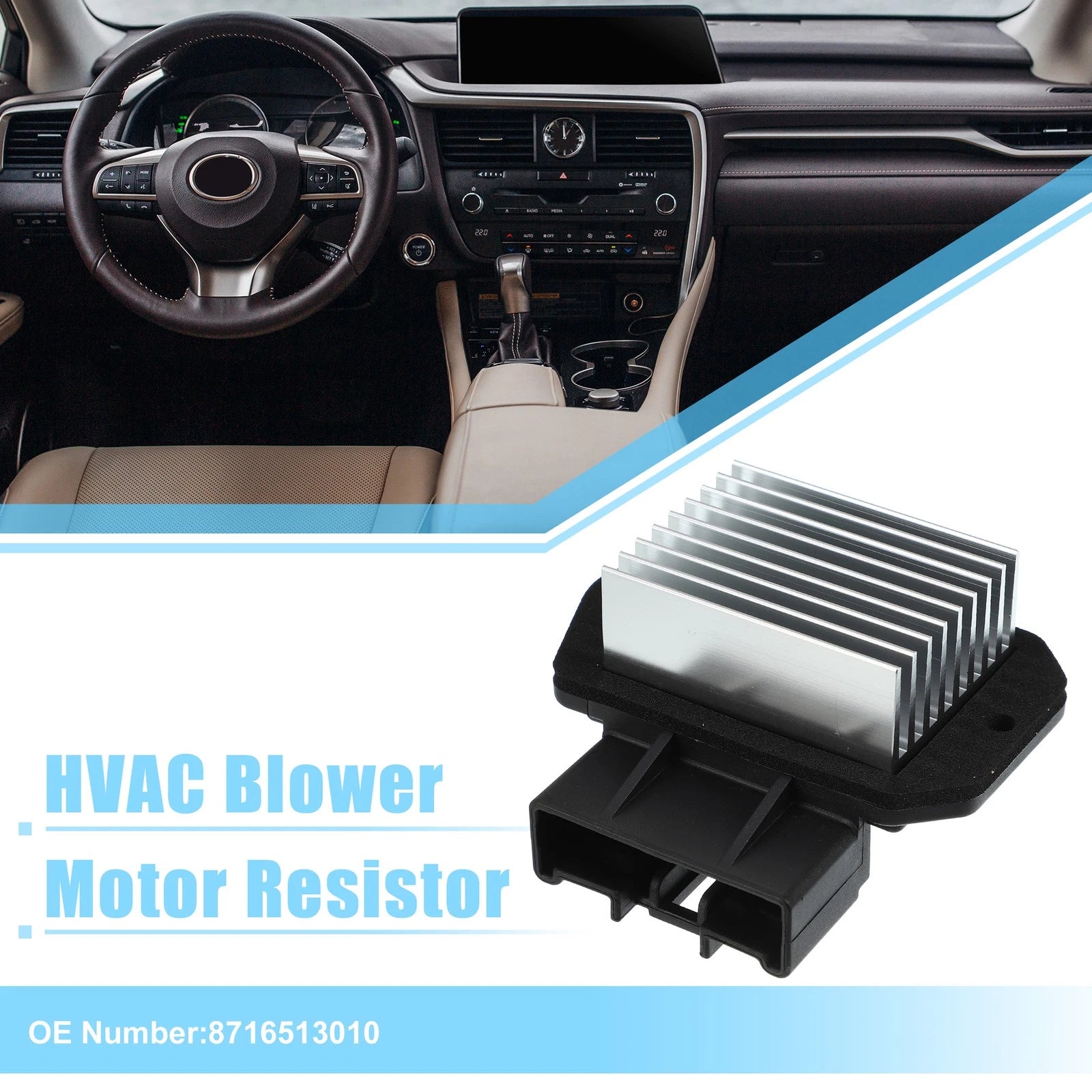 HVAC Heater Blower Motor Resistor for Toyota 4Runner (2003–2009) No. 8716513010