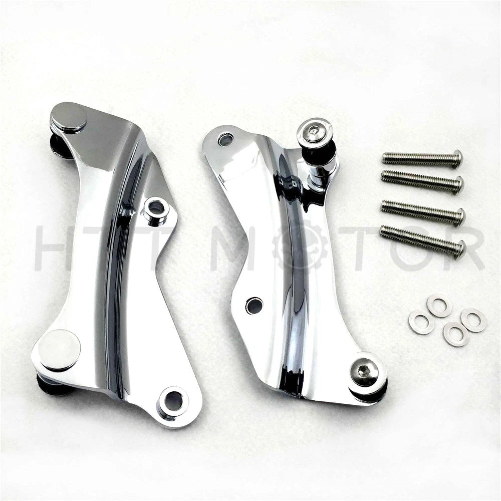 4-Point Chrome Docking Hardware Kit for Harley Touring Road King Glide (2014–2017)