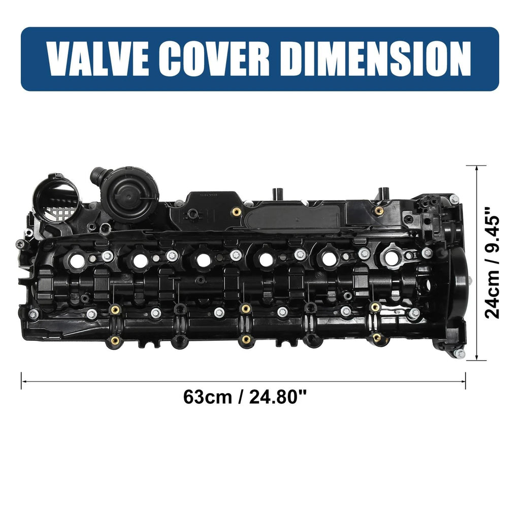 Set of 2 Camshaft Engine Valve Covers for BMW 740Ld XDrive (2015) 11127823181