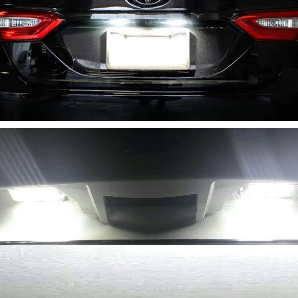2X LED Rear License Plate Light for Toyota Camry (2012–2016) 6000K Lamp Kit