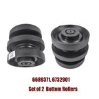 Pair Bottom Rollers for Bobcat Skid Steer Loaders (T140–T550)