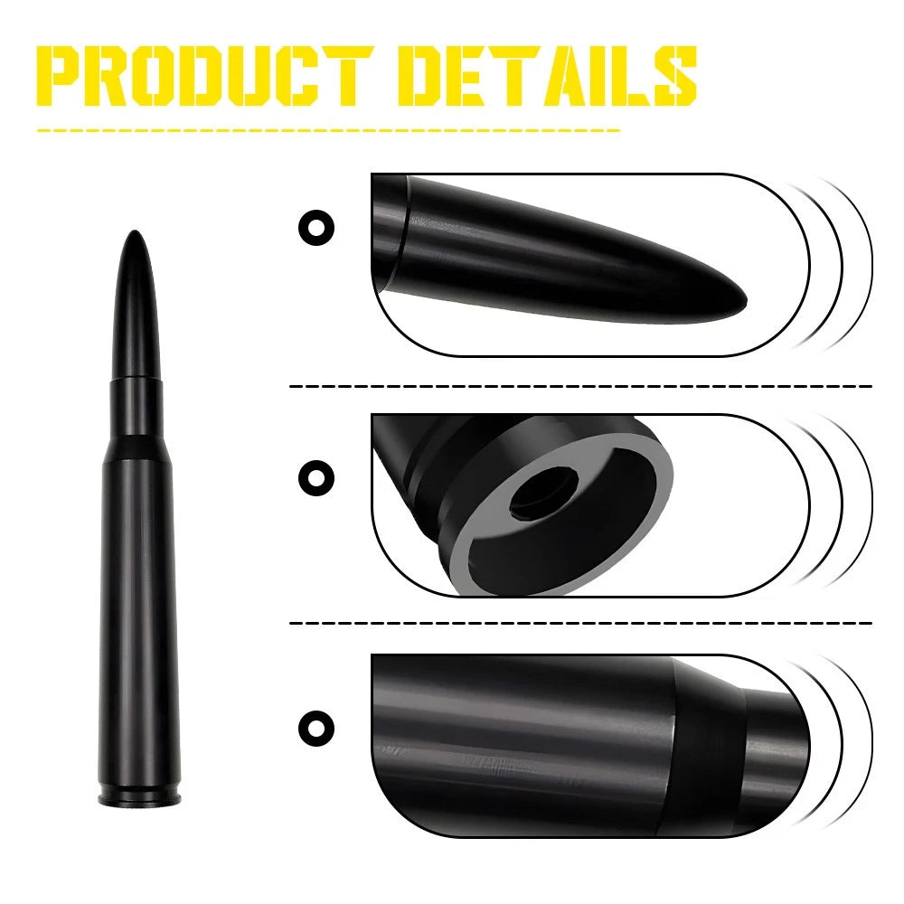 4.25 Inch Black Antenna Mast for Ford Mustang (1979–2009)