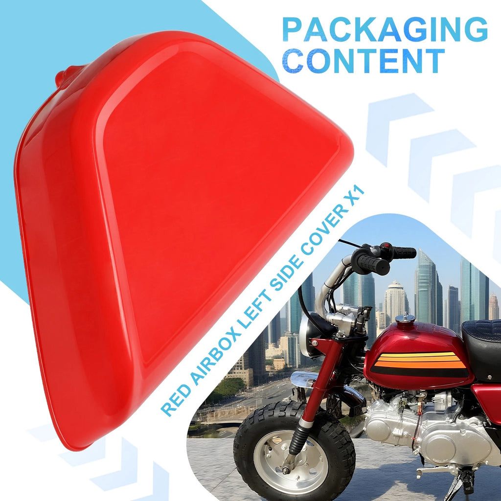 Left Side Cover for Honda Mini Trail Z50 Z50A (1972–1978) Red