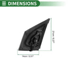Right Side Door Mirror for Toyota Corolla (2009–2013) Manual Folding Gloss Black