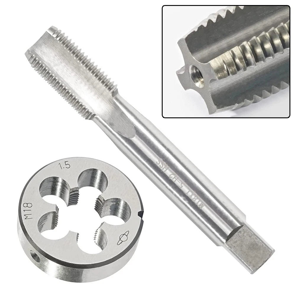 Metric Round Die and Tap Set M18x1.5mm HSS Thread Tool