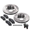 Front Brake Rotors + Brake Pads for Jeep Wrangler JK (2007–2018)