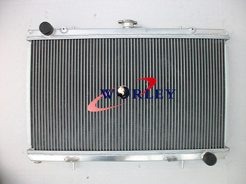 52mm Aluminum Radiator & Blue Hose for Nissan Silvia 180SX S13 (89-94)