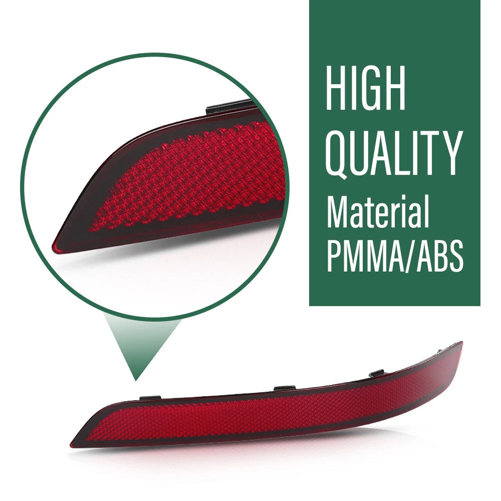 Set of 2 Rear Bumper Reflectors for Mercedes-Benz GLK300 GLK350