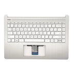 Silver Palmrest Non-Backlit Keyboard L88200-001 for HP 14-DQ (2019–2021)