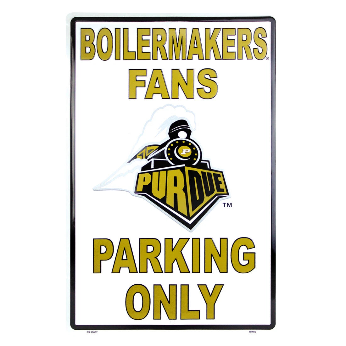 Parking Only Sign for Purdue Boilermakers (12" x 18")