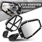 Universal UTV Side View Mirrors Bracket for Roll Cage Bar (1.5" 1.75" 2")