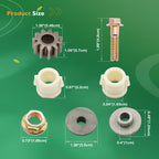 Steering Sector & Pinion Gear Kit for John Deere D130 D140 D150 D160 (2010-2019)