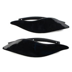 Black Adjustable Fairing Air Deflectors for Harley Batwing Street Glide