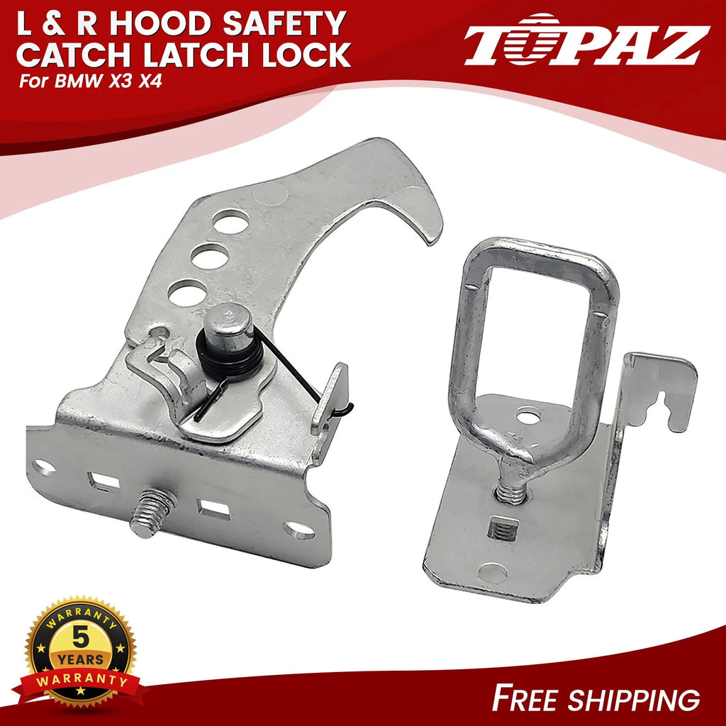 Hood Safety Catch Latch for BMW X3 X4 (2011–2016)