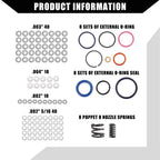 Set of 4 Car Injector Rebuild Kit for Ford F-Series Trucks (1999–2003)