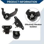 Engine Motor Trans Mount Set for Dodge Avenger 2.4L (2008-2014)