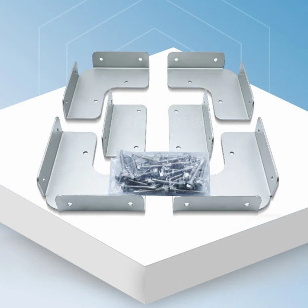Photovoltaic Mounting Brackets for Boats RVs Yachts (Silver)