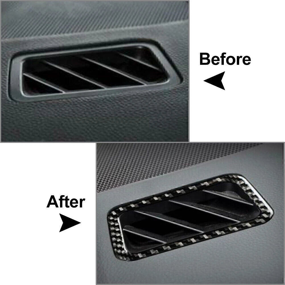Carbon Fiber Dashboard Air Outlet Vent Cover Trim for Subaru Forester (2013–2018)