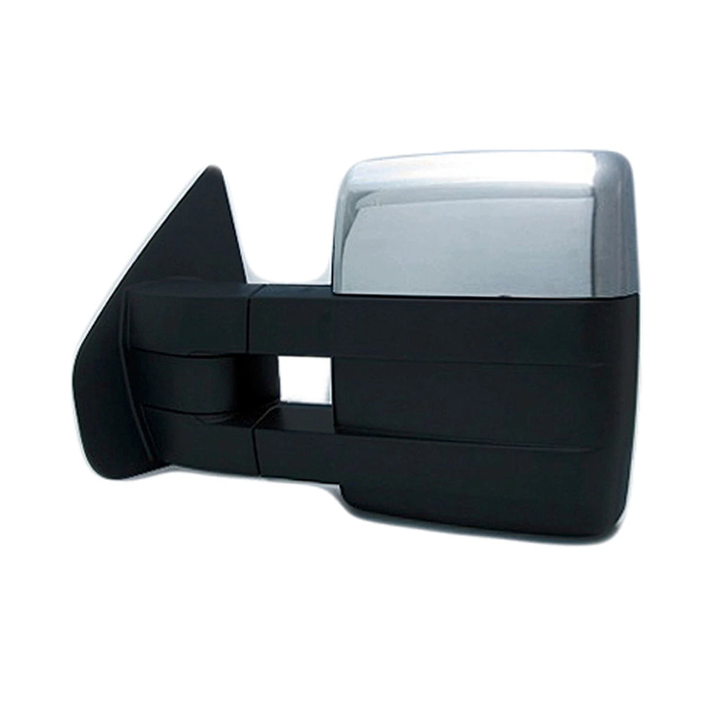 Replacement Chrome Driver Side Power Door Mirror Heated w/Memory for Ford