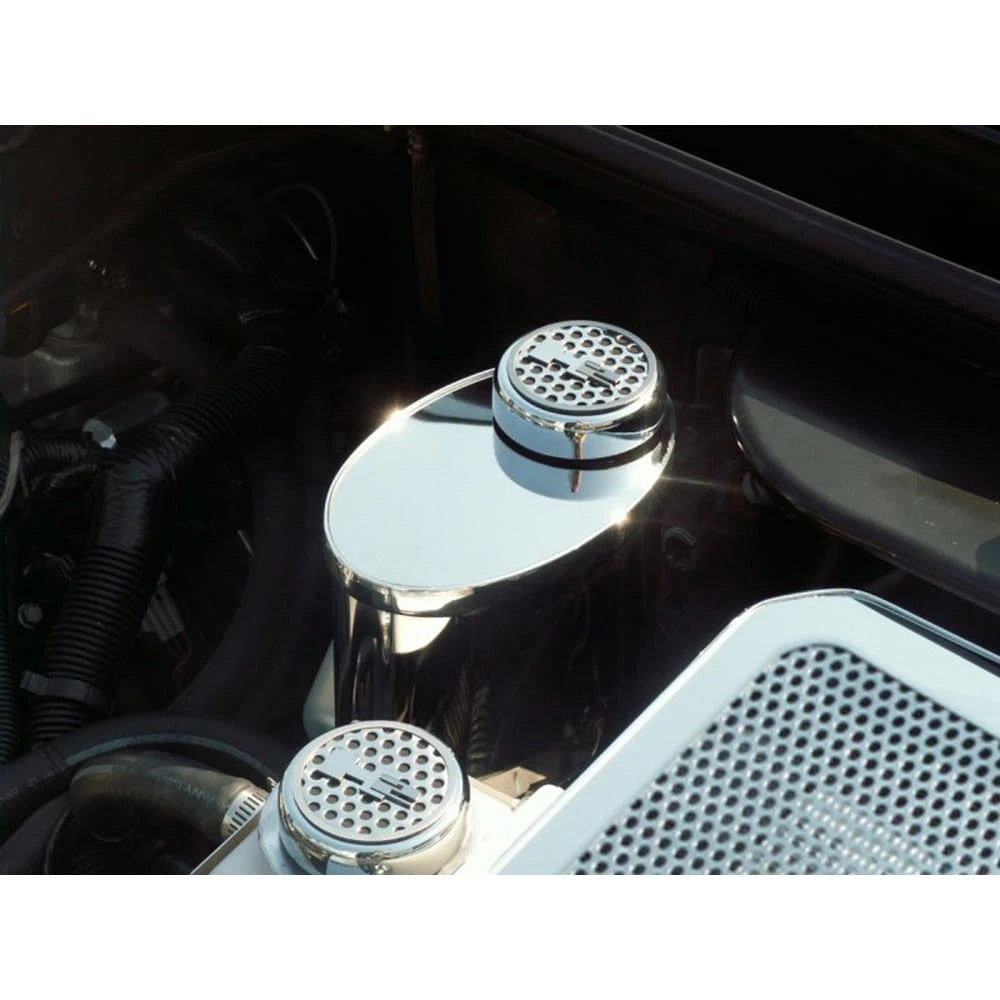 Polished Stainless Master Cylinder Cover w/Perforated Cap Cover for 2003-2007 H2