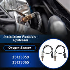 2X Upstream Oxygen Sensor for Honda Accord 3.5L (2008–2017) 25025059/35035065
