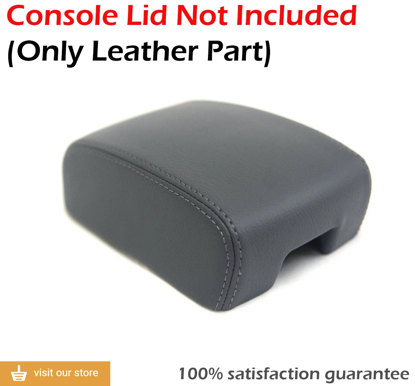 Center Console Armrest Cover for Nissan Sentra (2000–2006) Gray Leather