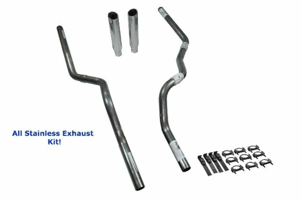 Dual Exhaust Kit for Dodge Ram 1500 (2019–2025) Rolled Edge Tip