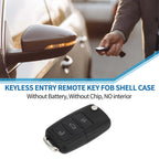 3 Button Keyless Entry Remote Fob Shell Case for Volkswagen Passat (2002–2005)