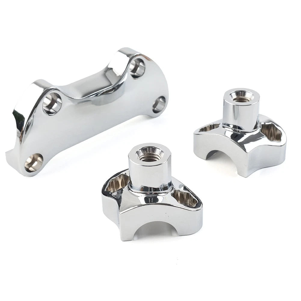 1.7" Handlebar Risers Top Clamp for Harley Dyna, Street Bob, Softail, Sportster