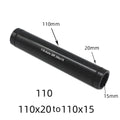 1X 20mm to 15mm Thru Axle Adapter for MTB Bike (100mm/110mm Shaft) Black