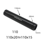 1X 20mm to 15mm Thru Axle Adapter for MTB Bike (100mm/110mm Shaft) Black