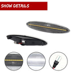 2X Clear Rear White LED Bumper Side Marker Lights for Lexus SC430 (2002–2010)