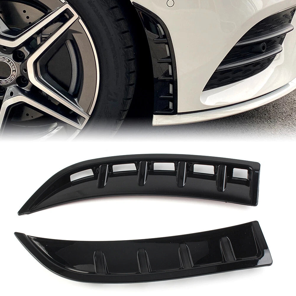 2X Front Bumper Vent Hood Fender for Benz CLA C118 (2020–Present) Black GZ